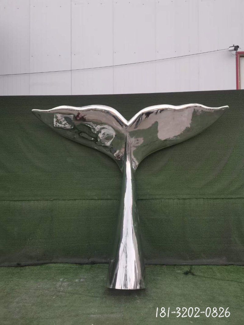 不锈钢抽象翅膀雕塑 (1)