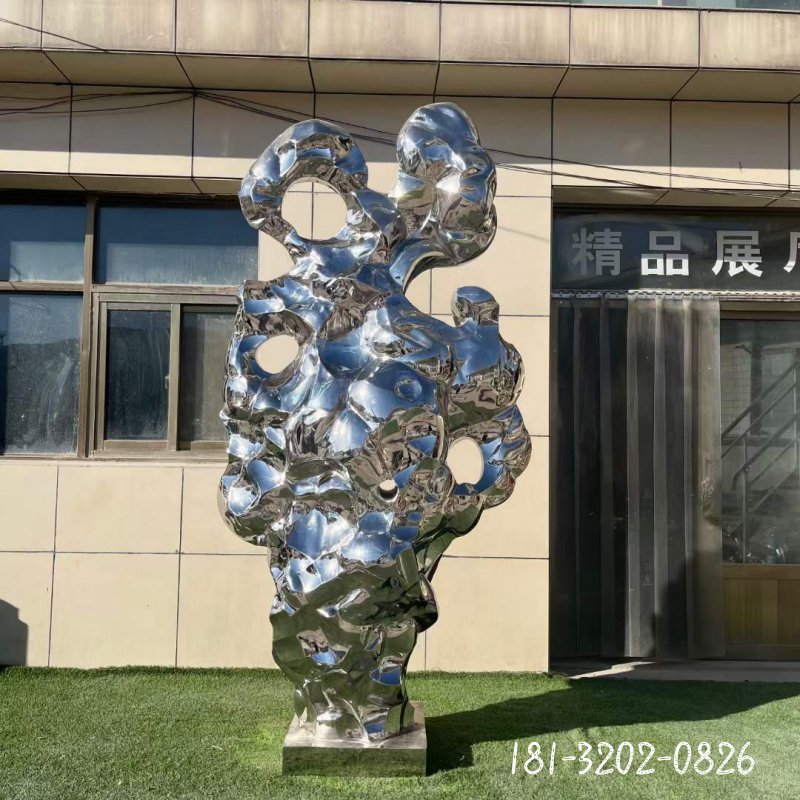 不锈钢太湖石雕塑 (10)