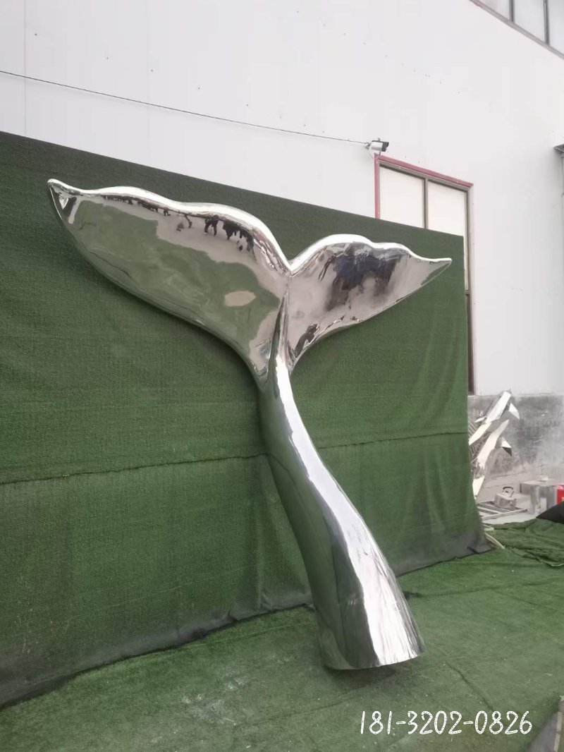 不锈钢抽象翅膀雕塑 (4)
