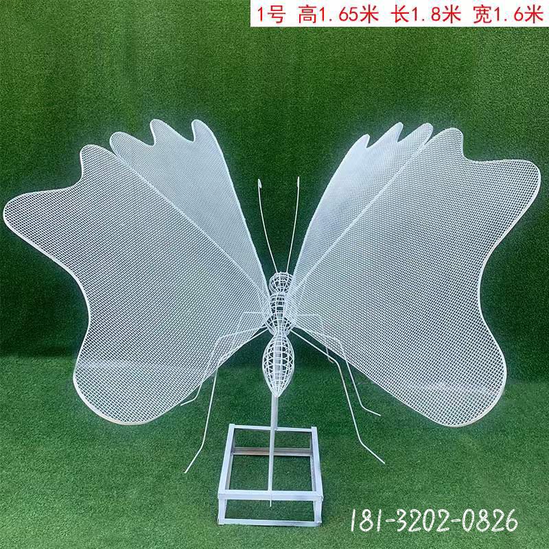 镂空动物蝴蝶不锈钢雕塑 (2)