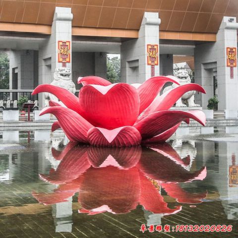 彩色莲花喷泉