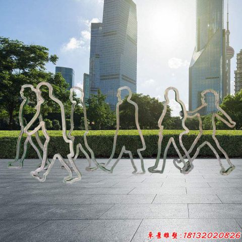 逛街人物轮廓