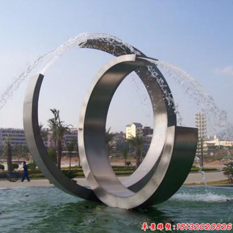 广场喷水圆环