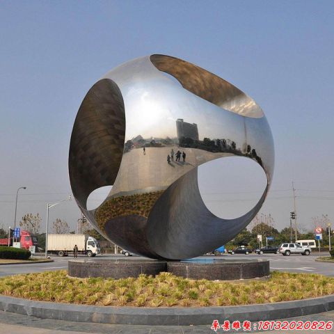 城市抽象镂空圆球
