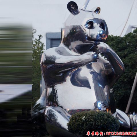 大型镜面熊猫