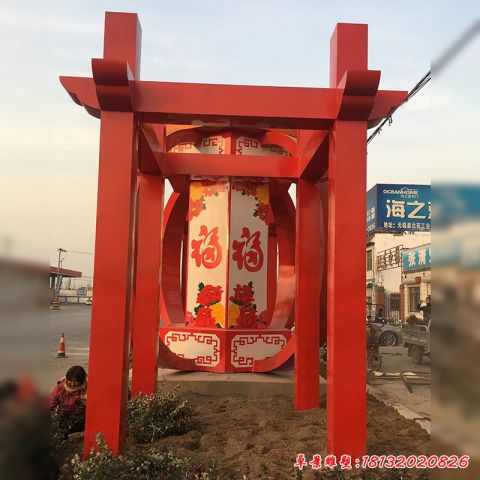 城市中国梦灯笼景观