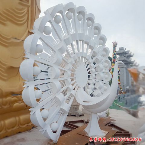 抽象孔雀开屏