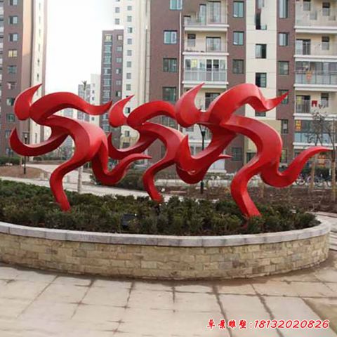 抽象跑步运动人物