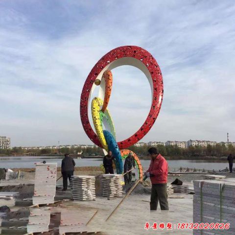 大型连环圆圈圆环