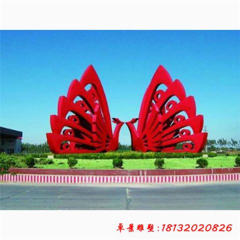 公园抽象孔雀景观