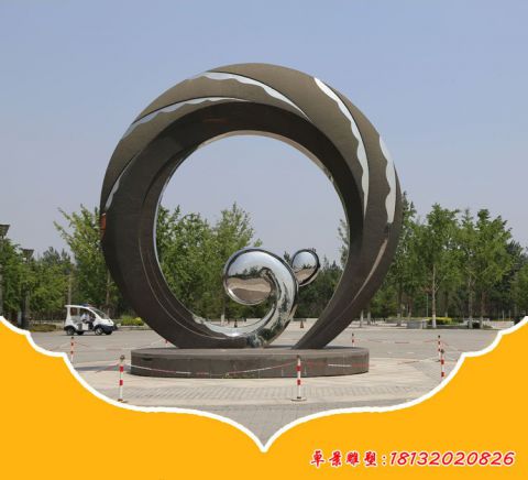 大型抽象蜗牛景观