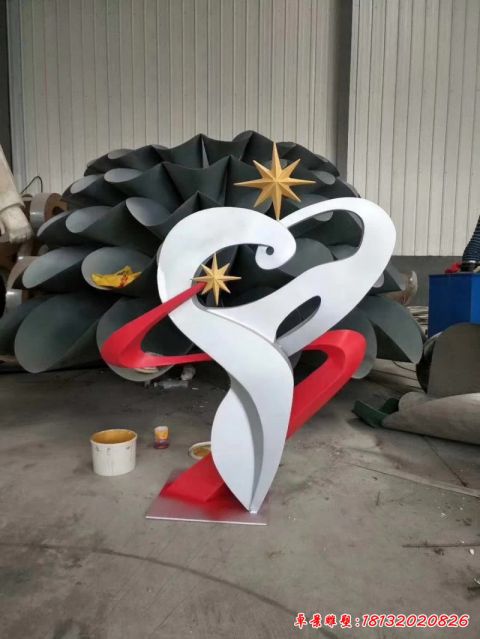 户外爱心景观