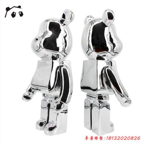 镜面几何动物熊