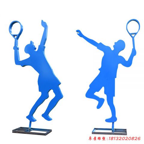 打羽毛球人物运动