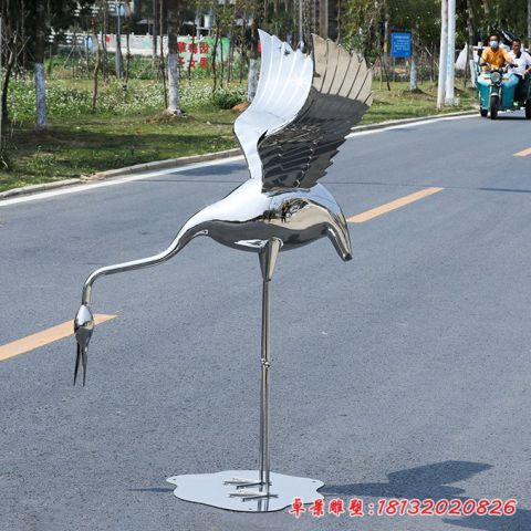 仙鹤动物镜面