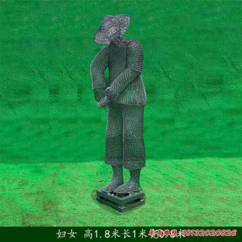 镂空妇女人物