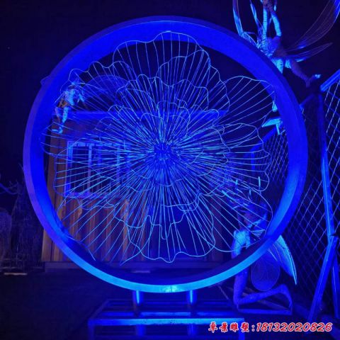 花朵圆环景观