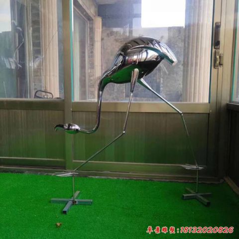 抽象火烈鸟动物