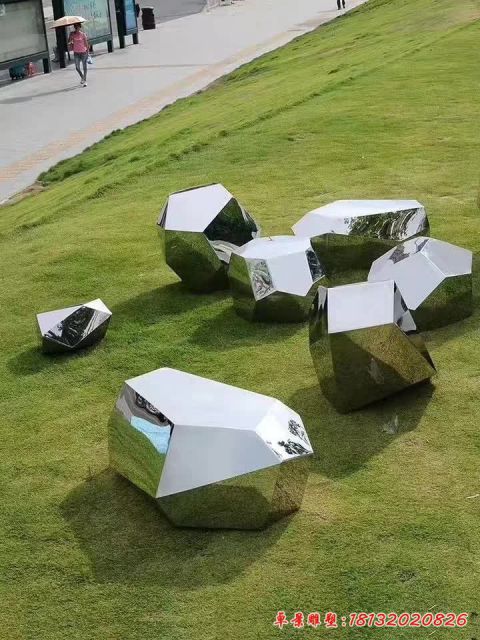 几何石块景观