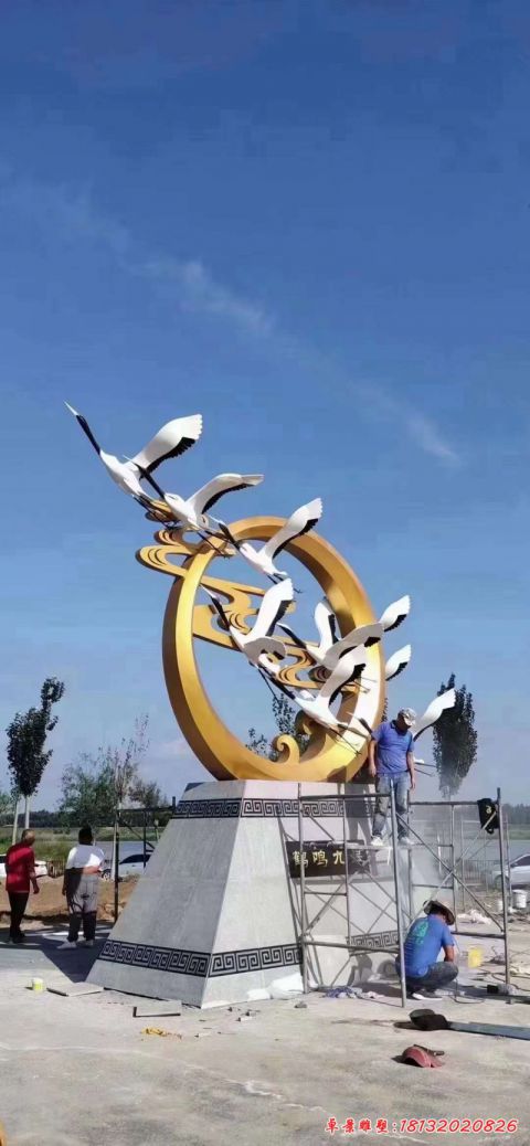 仙鹤圆环景观