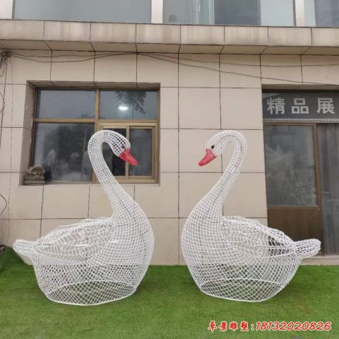 镂空编织天鹅动物