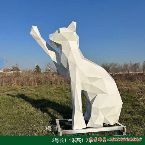 几何切面猫动物