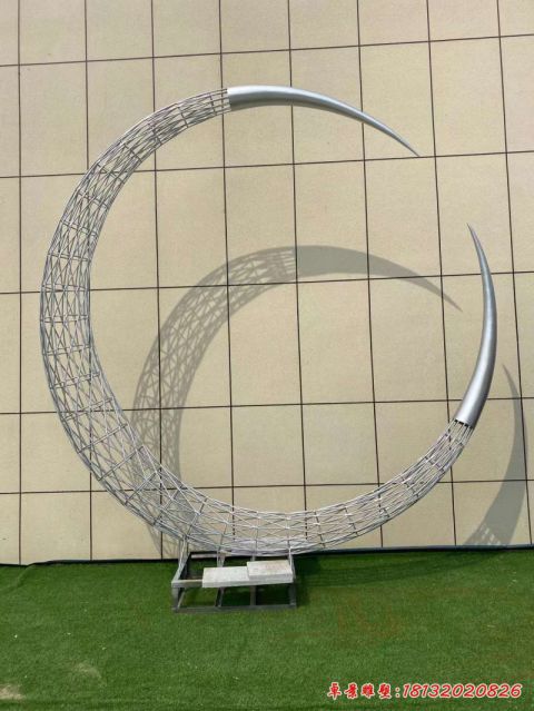 镂空编织月亮