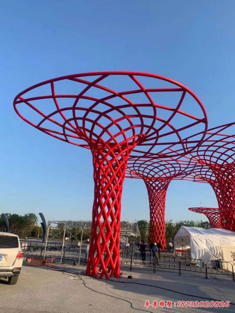 镂空抽象树景观